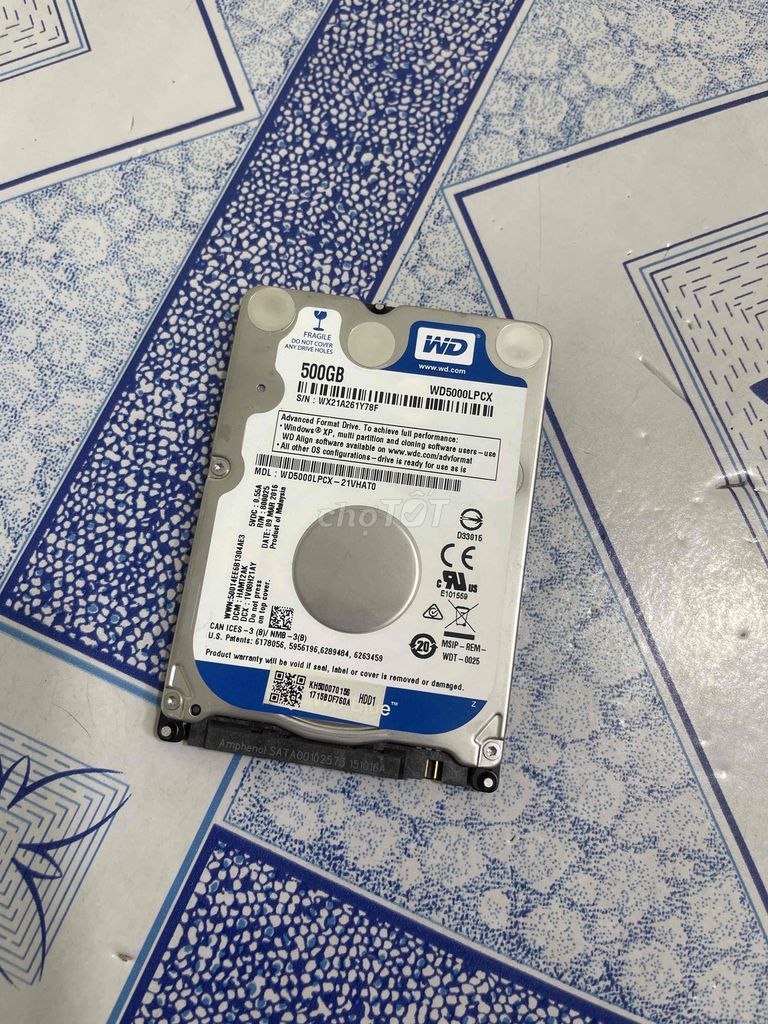 nâng cấp Dư ổ cứng Laptop HDD 500G