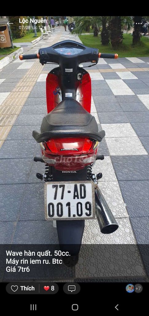 Wave 50cc  Xe moi don dep.. Mua bán Xe máy tại Quận 7 Tp Hồ Chí Minh được đăng bởi Nguyễn văn lộc hình 5