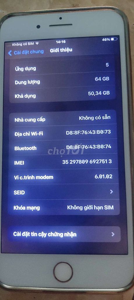 iPhone 8 Plus 64GB Trắng. Mua bán Điện thoại tại Huyện Giồng Trôm Bến Tre được đăng bởi Minh Tuan Nguyen hình 1