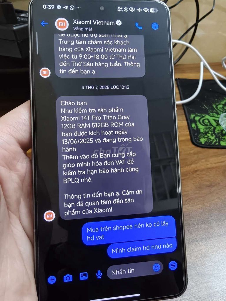Xiaomi 14T Pro 512GB Titan Gray 98%. Mua bán Điện thoại tại Quận Bình Tân Tp Hồ Chí Minh được đăng bởi Thái Nguyễn Tấn Tài hình 1