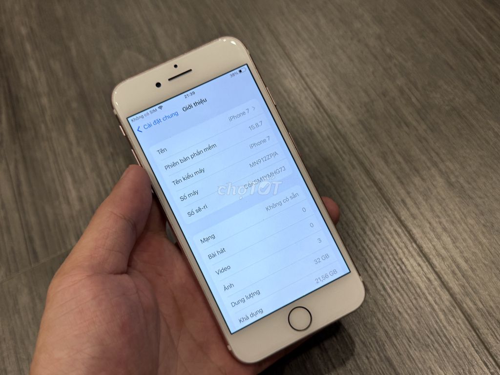 iPhone 7 Vàng hồng Zin All Siêu Hiếm. Mua bán Điện thoại tại Quận Hoàng Mai Hà Nội được đăng bởi Lê Tuấn Anh hình 1