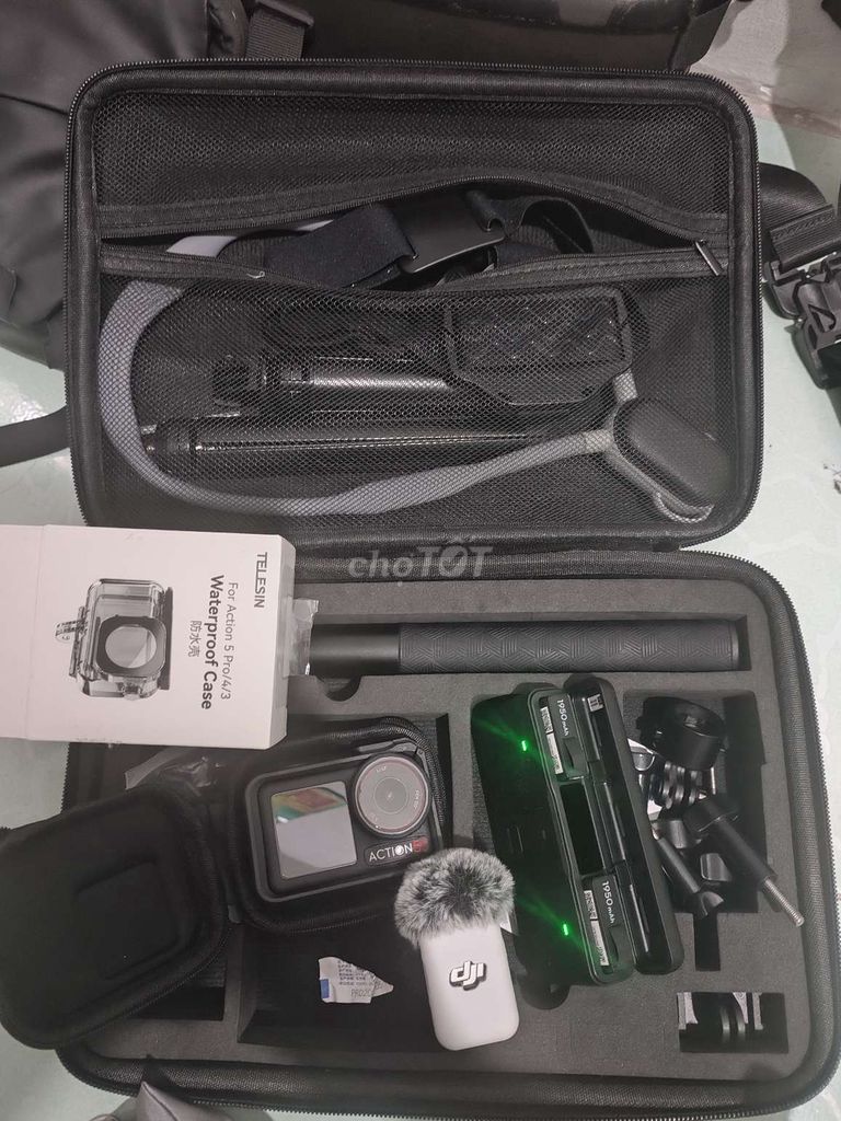 Action5 pro và dji mic 2