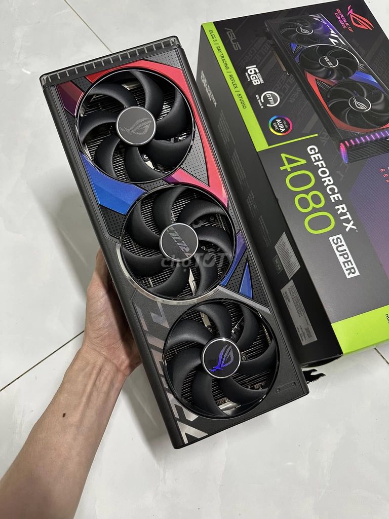 ASUS RTX 4080SUPER ROGSTRIX 16GB, MỚI SÀI MẤY NGÀY