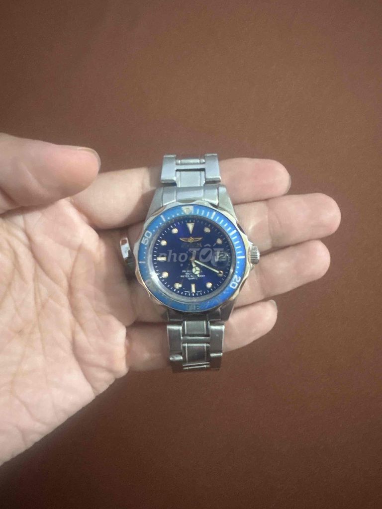 Đồng hồ Invicta kim loại Bạc Xanh. Mua bán Đồng hồ tại Quận Bình Thuỷ Cần Thơ được đăng bởi Lâm Hoàng Phat hình 1