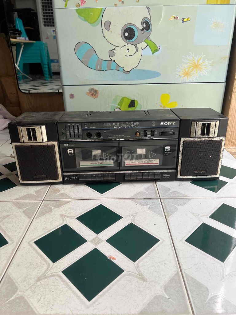 Đài cassette Sony Đen. Mua bán Tivi, Âm thanh tại Quận Thanh Khê Đà Nẵng được đăng bởi Huy Hoàng chuyên trao đổi ký gửi loa Amly các loại hình 1