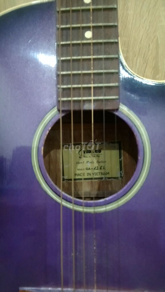 0985052762 - Guitar Acoustic cũ gỗ thịt-Tặng kèm bao da và capo