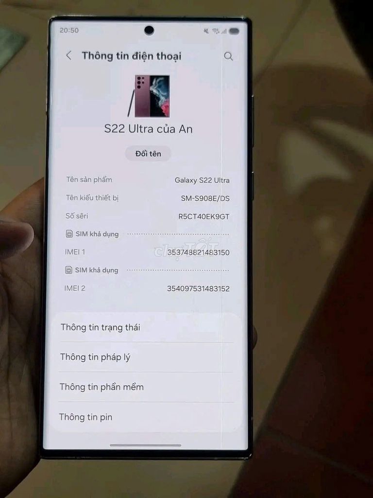 Samsung S23 Ultra Trắng Đã sử dụng. Mua bán Điện thoại tại Quận 1 Tp Hồ Chí Minh được đăng bởi Hội Đồ Điện Tử hình 1