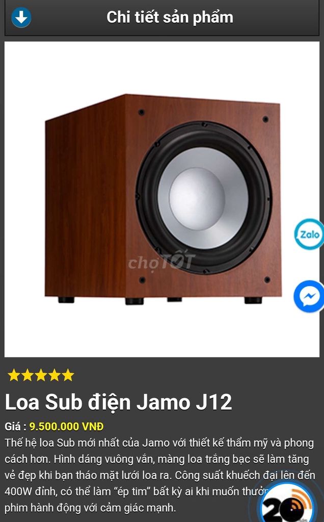 Loa Sub Jamo J12