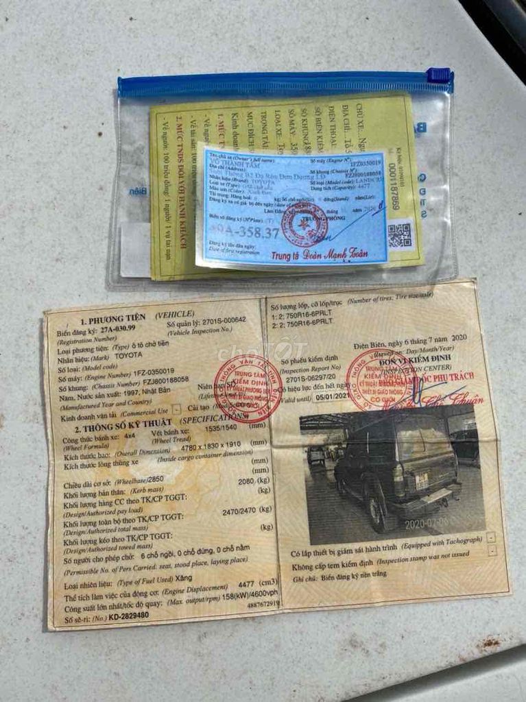 Toyota Land Cruiser 1998 - 50000 km. Mua bán Ô tô tại Huyện Đức Trọng Lâm Đồng được đăng bởi Thao Van Pham hình 9