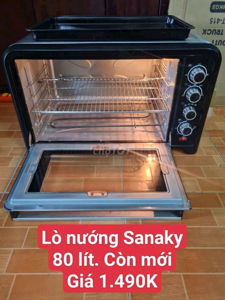 THANH LÝ LÒ NƯỚNG SANAKY 80 LÍT.còn mới 80%