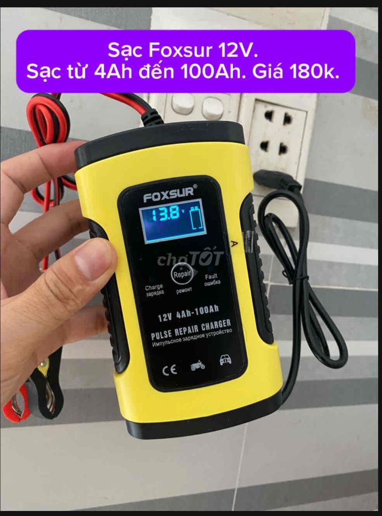 Sạc bình acquy xe máy - ô tô chính hãng. Mua bán Phụ tùng xe tại Huyện Dương Minh Châu Tây Ninh được đăng bởi Nguyễn Tấn Thắng hình 1