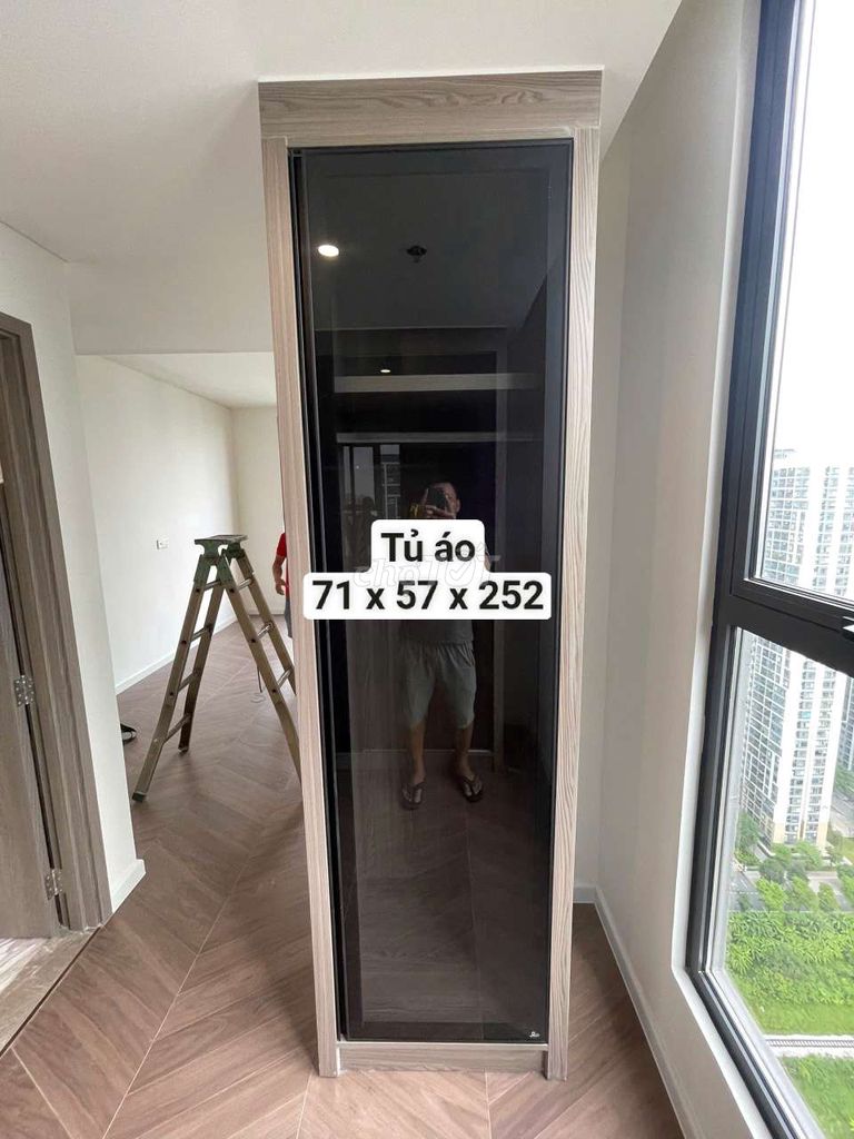 Tủ áo cánh kính vân gỗ, đen mới 100%. Mua bán Tủ, kệ gia đình tại Quận Hà Đông Hà Nội được đăng bởi Vũ văn khương hình 1