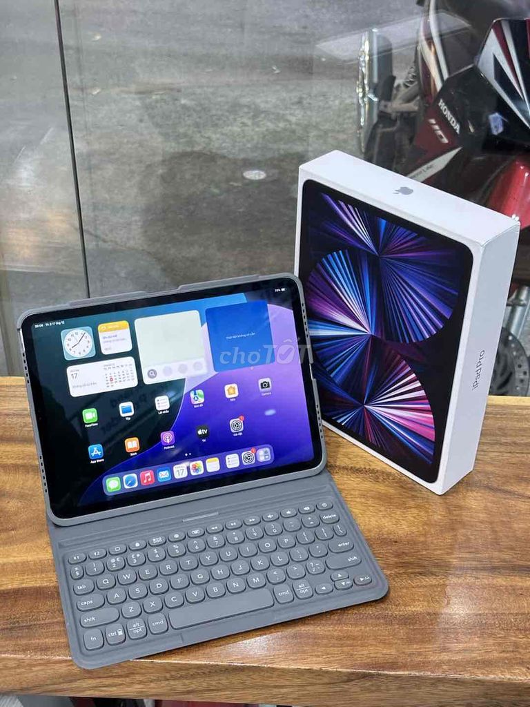 iPad Pro 11” M1 256Gb Wifi Silver Fullbox Đẹp Keng