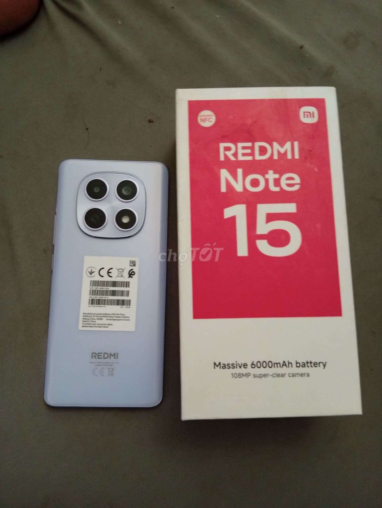 Xiaomi Redmi Note 15 Xám. Mua bán Điện thoại tại Huyện Châu Đức Bà Rịa - Vũng Tàu được đăng bởi nhat vo hình 1