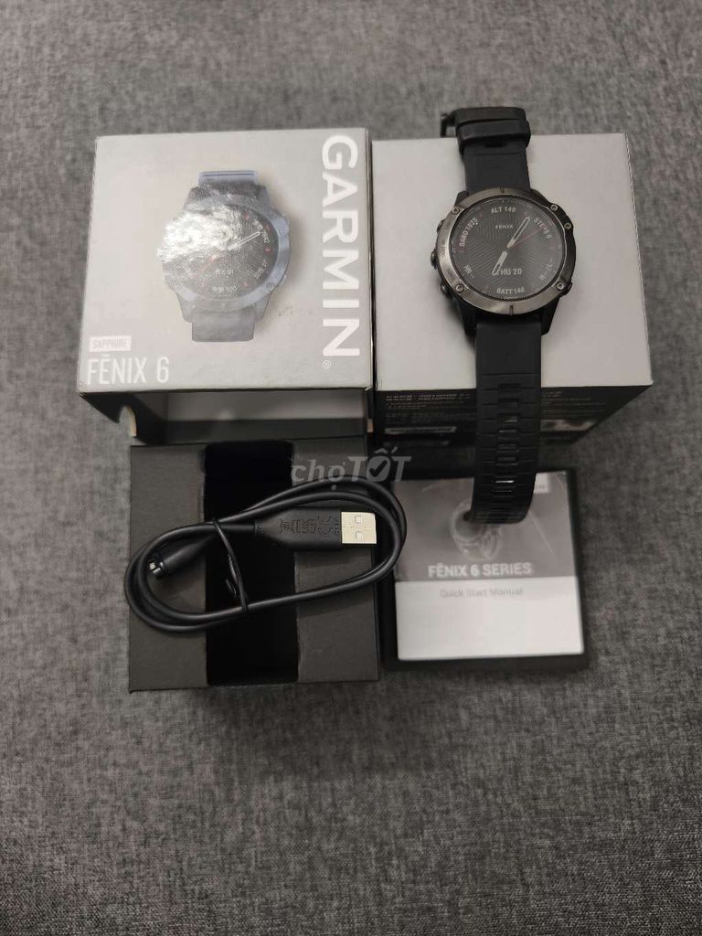 Garmin Fenix 6 Sapphire 47mm Fullbox