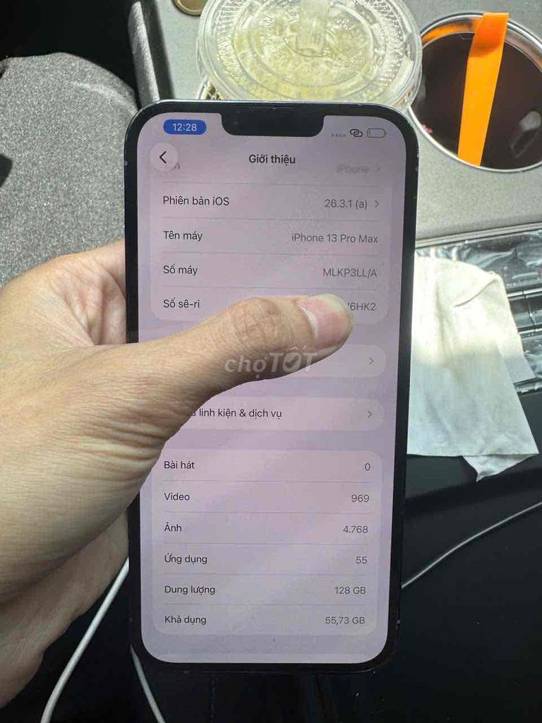 iPhone 13 Pro Max 128GB Xám. Mua bán Điện thoại tại Quận Đống Đa Hà Nội được đăng bởi Nguyễn Ba Long hình 1