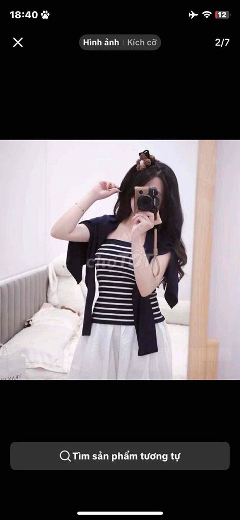 set 2 món áo ống và áo khoác ngoài. Mua bán Quần áo tại Huyện Quỳ Châu Nghệ An được đăng bởi Miuu Miuu hình 1
