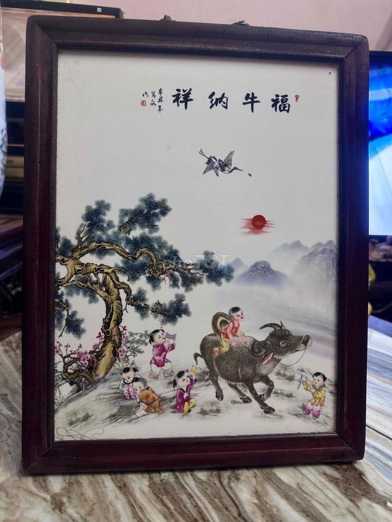 tranh sứ kt 29x37cm