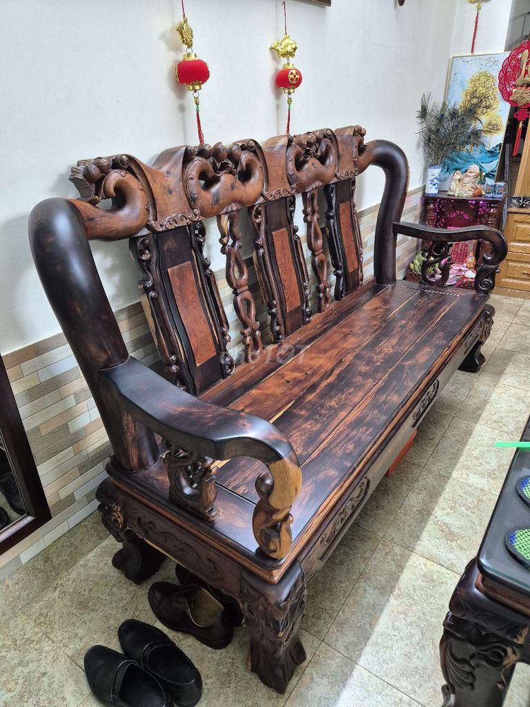 Bộ bàn ghế gỗ Tay 12cm 6 món. Mua bán Bàn ghế tại Thành phố Thủ Đức Tp Hồ Chí Minh được đăng bởi Minh hình 1