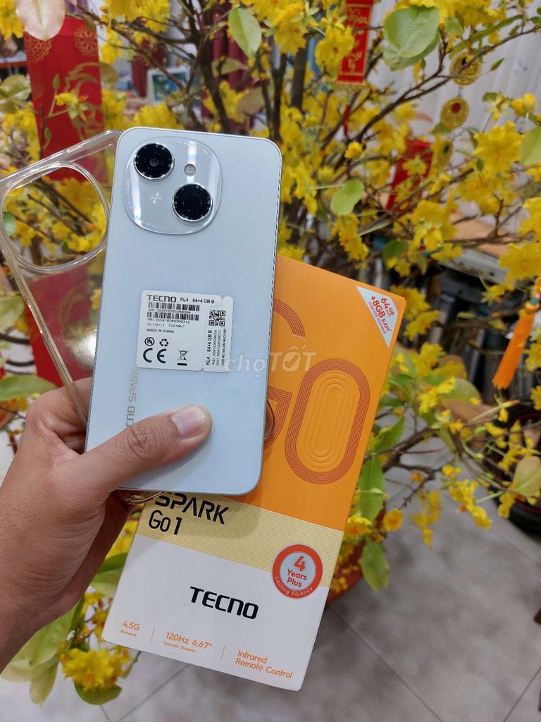 Cần ra đi đt Tecno Go1 bản 4/64gb full box rẻ