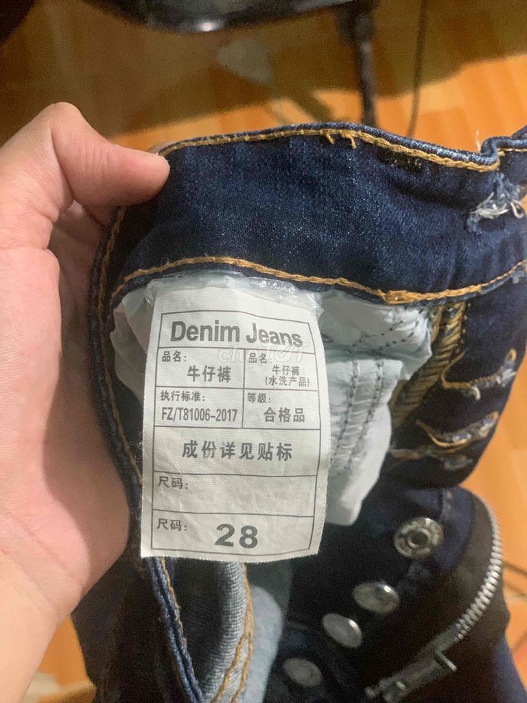 Quần jean nam Denim xanh đậm size 28. Mua bán Quần áo tại Thành phố Thuận An Bình Dương được đăng bởi Nguyễn Minh Hiếu hình 1