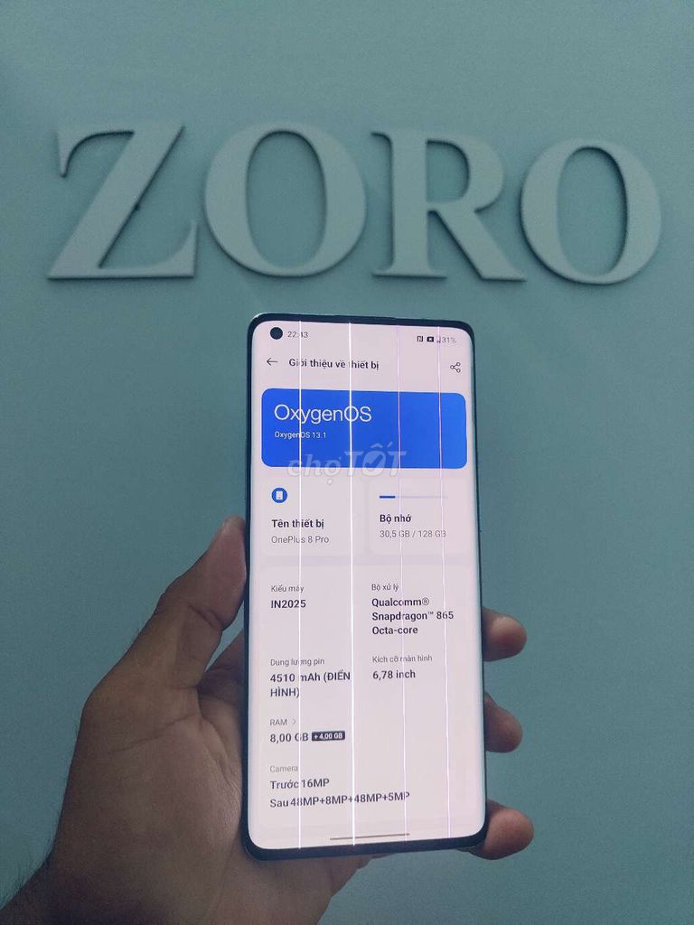 OnePlus 8 Pro - Màn hình sọc mượt. Mua bán Điện thoại tại Thành phố Sóc Trăng Sóc Trăng được đăng bởi ZORO CHUYÊN SỌC hình 1
