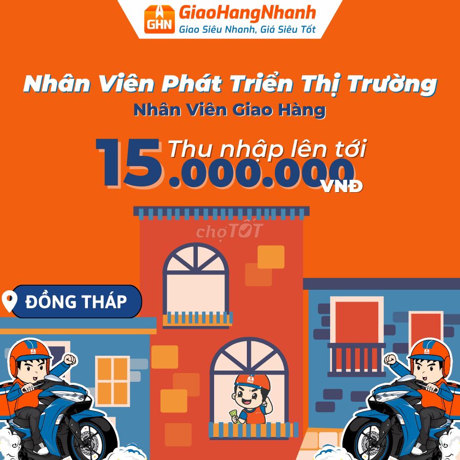 [SA ĐÉC] TUYỂN SHIPPER LƯƠNG CAO ĐỈNH NÓC