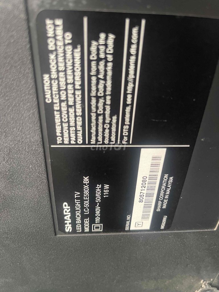 Tivi Sharp androd,, Wifi , LC-50LE580X-BK. Mua bán Tivi, Âm thanh tại Quận Thanh Xuân Hà Nội được đăng bởi Điện Tử Thái Bình  hình 1