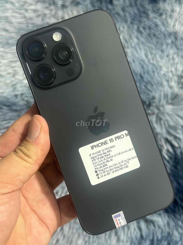 IPHONE 15 PRM 256GB bản có khe sim zin full. Mua bán Điện thoại tại Huyện Trảng Bom Đồng Nai được đăng bởi Hồ Trung Hiếu hình 1