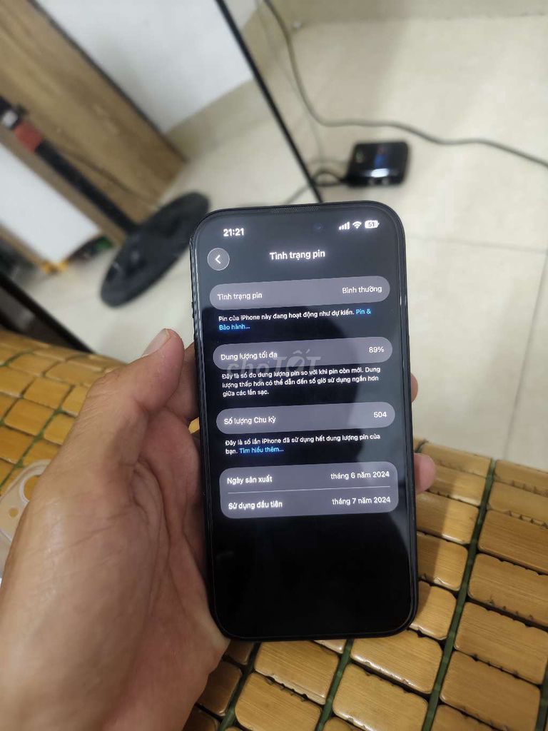 Apple iPhone 15 Đen Đã sử dụng. Mua bán Điện thoại tại Quận Cẩm Lệ Đà Nẵng được đăng bởi quang hình 1