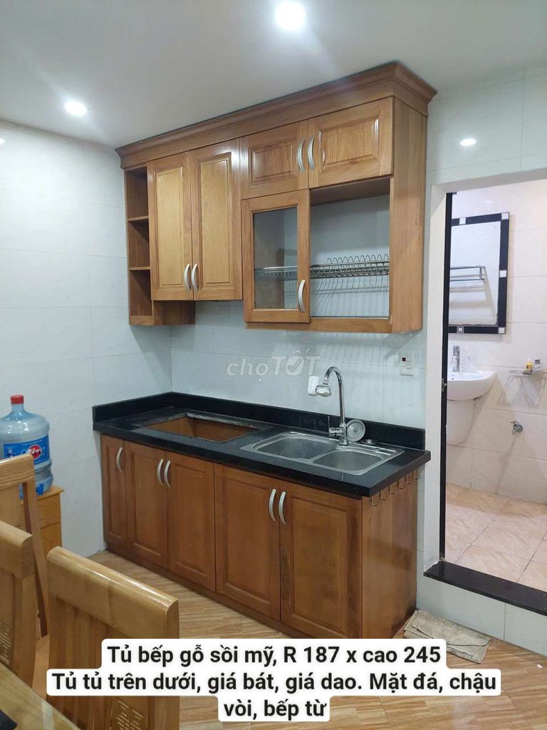 Tủ bếp gỗ sồi Mỹ 1m87x2m45. Mua bán Tủ, kệ gia đình tại Quận Hà Đông Hà Nội được đăng bởi Vũ văn khương hình 1