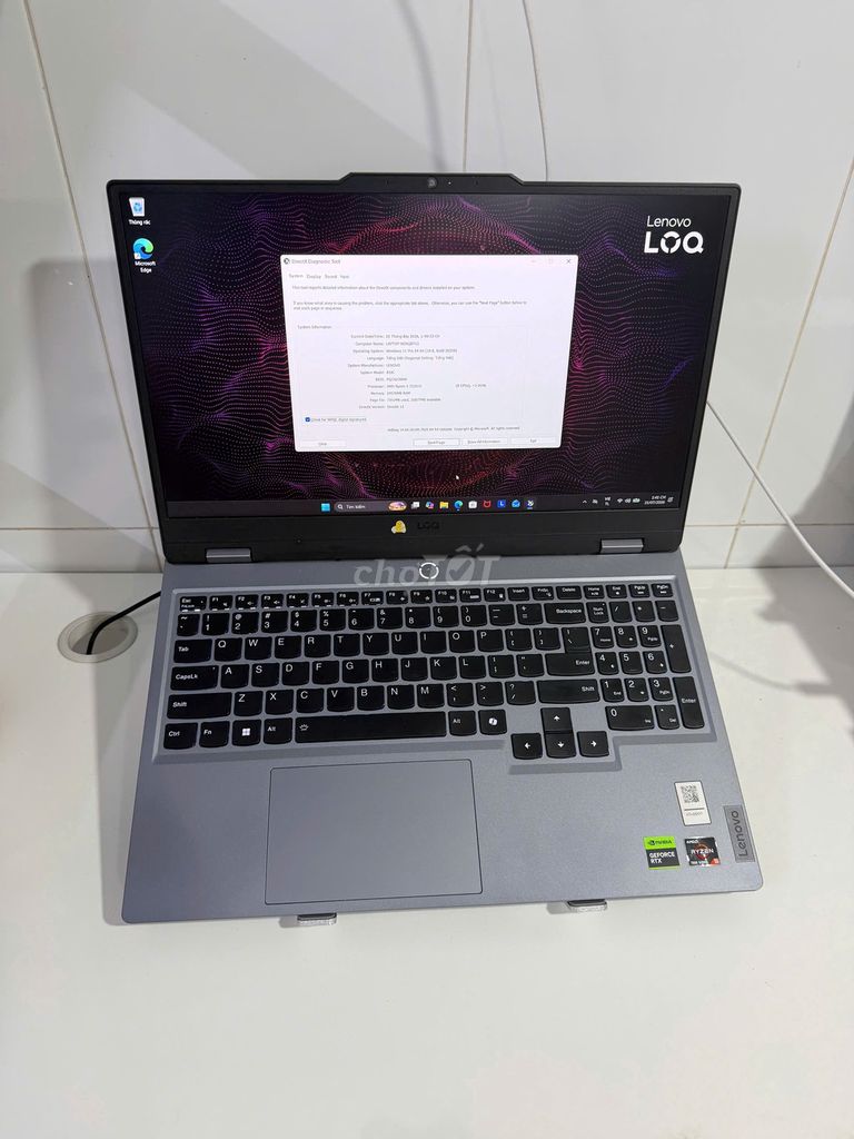 Lenovo LOQ R5-7235 24GB/512GB RTX 3050 Xám. Mua bán Laptop tại Quận Bình Thạnh Tp Hồ Chí Minh được đăng bởi Minh Vũ hình 1