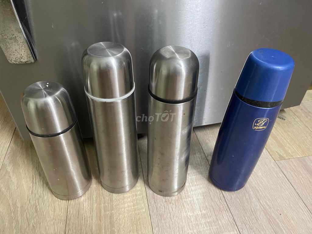 Bình đựng nước Kim loại Bạc, Xanh không giữ nhiệt. Mua bán Nội thất, đồ gia dụng khác tại Quận Hà Đông Hà Nội được đăng bởi Thảo đặng hình 1