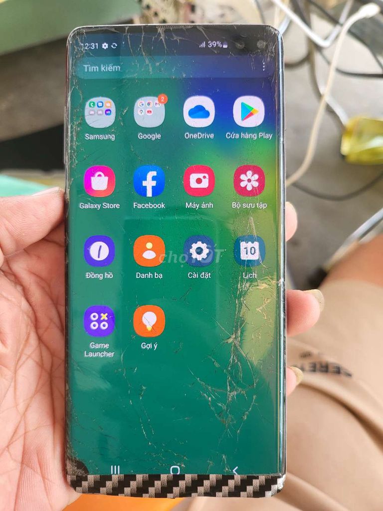 Samsung s10 plus vn SIM chữa cháy