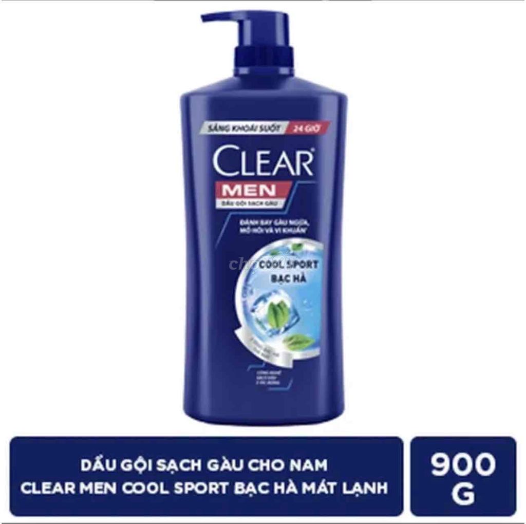 Dầu gội Clear Cool Sport Bạc Hà 900g. Mua bán Phụ kiện thời trang khác tại Huyện Hóc Môn Tp Hồ Chí Minh được đăng bởi Npp Unilever cuchi hocmon q12 hình 1