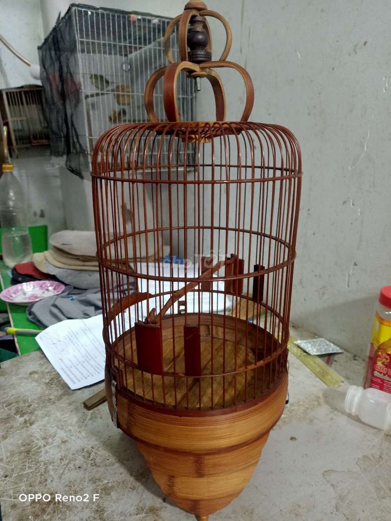 Lồng chim tre Khoen thái tử Nâu còn tốt. Mua bán Chim tại Quận Bình Tân Tp Hồ Chí Minh được đăng bởi Lữ Khách79 hình 1