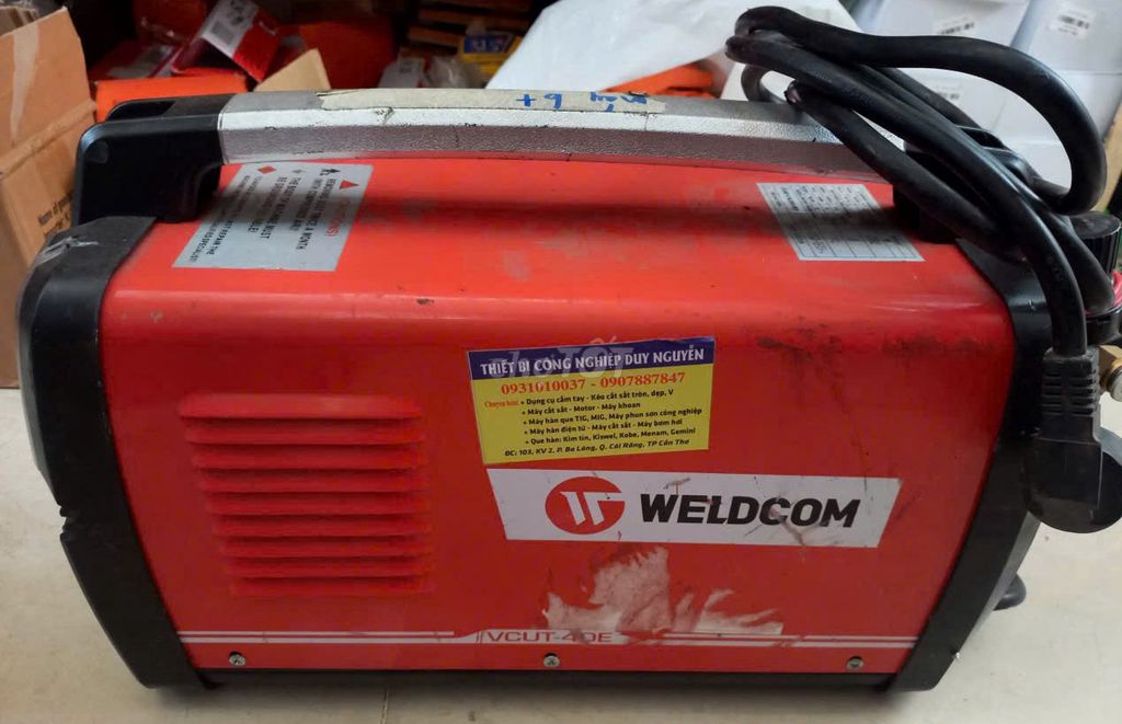 Máy hàn WELDCOM IVCUT-40E Đỏ. Mua bán Đồ chuyên dụng, Giống nuôi trồng tại Huyện Châu Thành Hậu Giang được đăng bởi Dụng cụ cơ khí Mái Dầm  hình 1