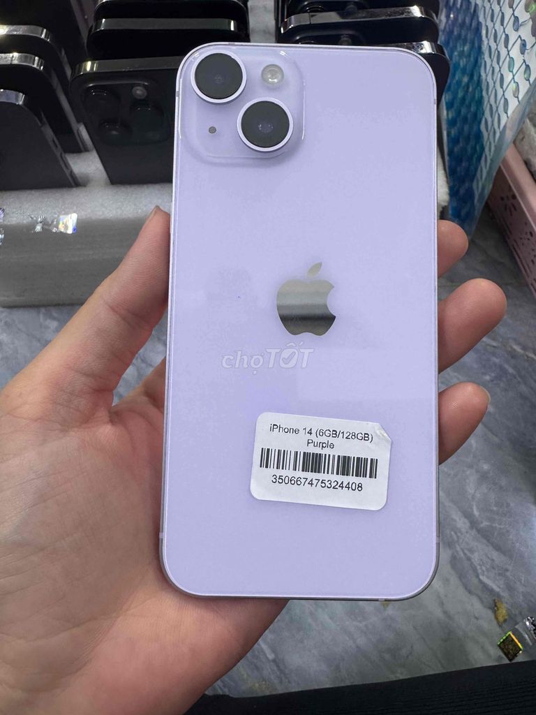 Apple iPhone 14 Tím 128GB 92%. Mua bán Điện thoại tại Quận 4 Tp Hồ Chí Minh được đăng bởi Phan Pha hình 1