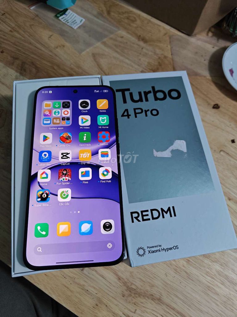 Xiaomi Redmi Turbo 4 Pro fullbox 16/256 Đen 99%. Mua bán Điện thoại tại Quận Ninh Kiều Cần Thơ được đăng bởi Anh Tuấn hình 1