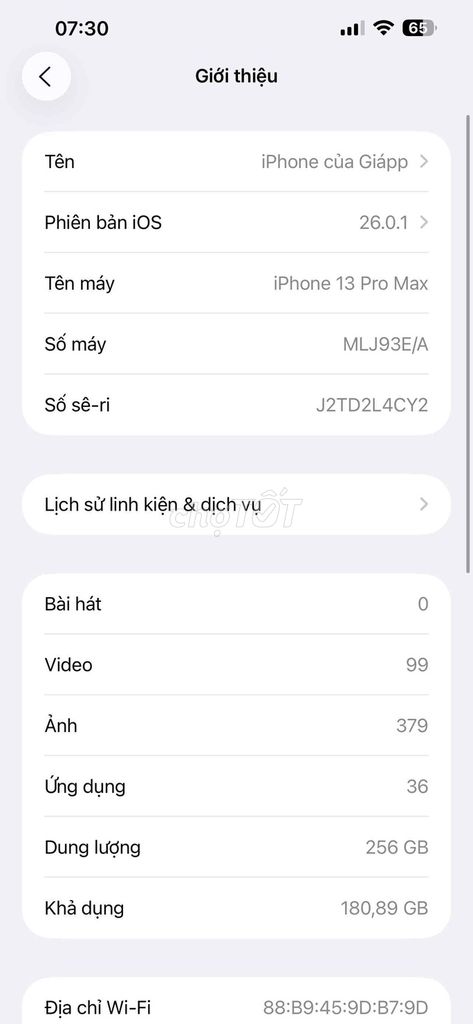 Apple iPhone 13 Pro Max 256GB Bypass. Mua bán Điện thoại tại Huyện Hương Sơn Hà Tĩnh được đăng bởi Quangg Giápp hình 1