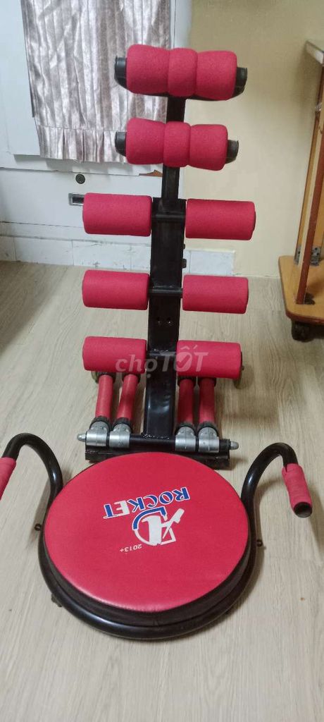 Máy tập bụng Rocket Đỏ đen. Mua bán Đồ thể thao, Dã ngoại tại Quận 3 Tp Hồ Chí Minh được đăng bởi Thanh hình 1