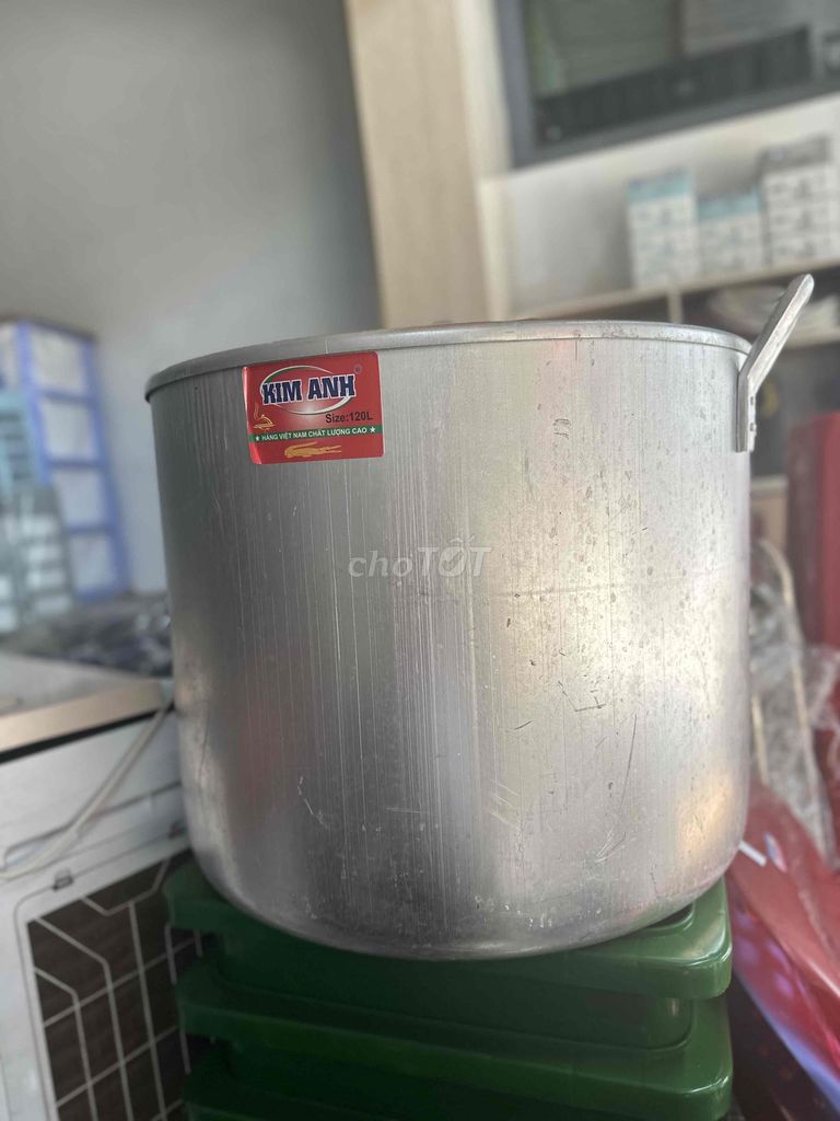 Nồi Kim Anh nhôm 120 lít. Mua bán Dụng cụ nhà bếp tại Quận Cẩm Lệ Đà Nẵng được đăng bởi CỬA HÀNG VINH KHANG hình 1