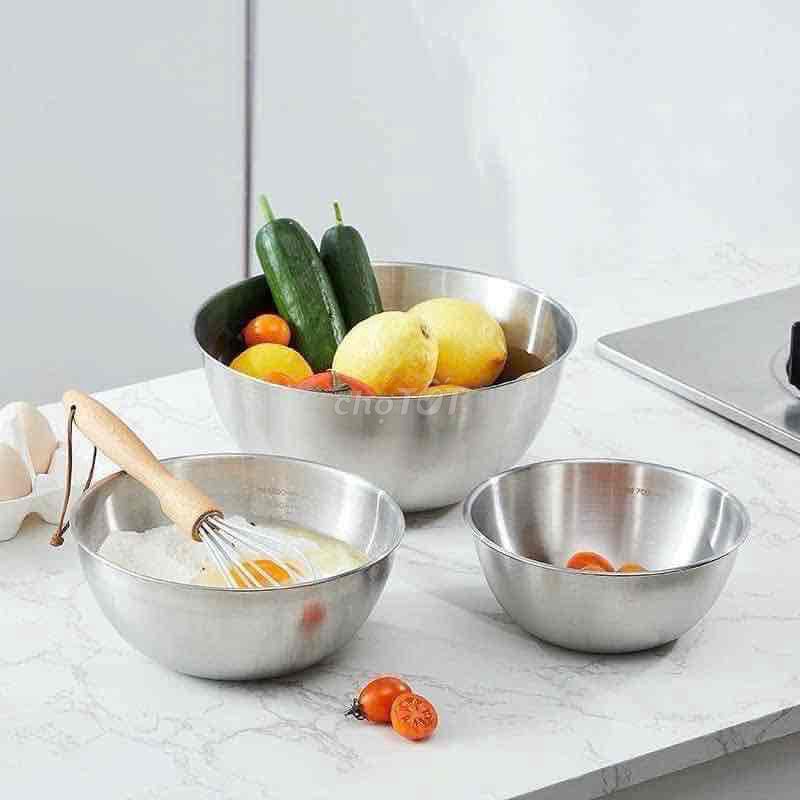 Bộ thố trộn Inox chia vạch. Mua bán Dụng cụ nhà bếp tại Huyện Kiến Thuỵ Hải Phòng được đăng bởi Hà Ngọc  hình 1