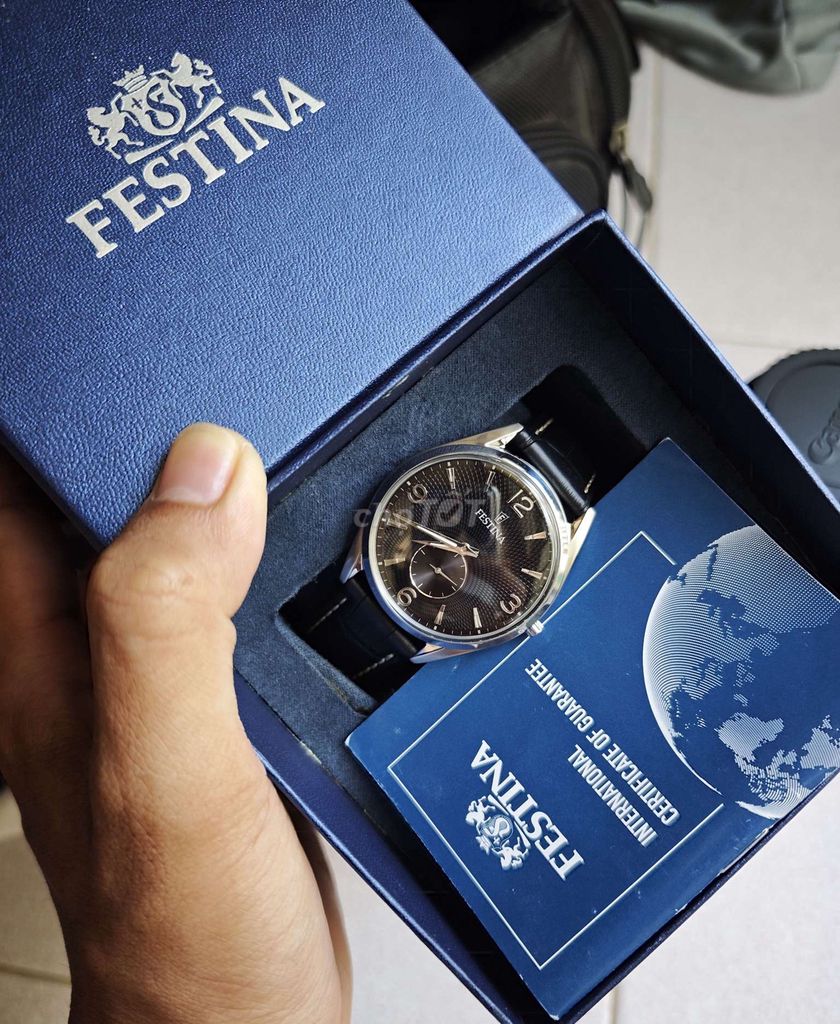 Đồng hồ Festina Nam 41mm full hộp 98% dây khoá zin. Mua bán Đồng hồ tại Quận Tân Bình Tp Hồ Chí Minh được đăng bởi thin hình 1