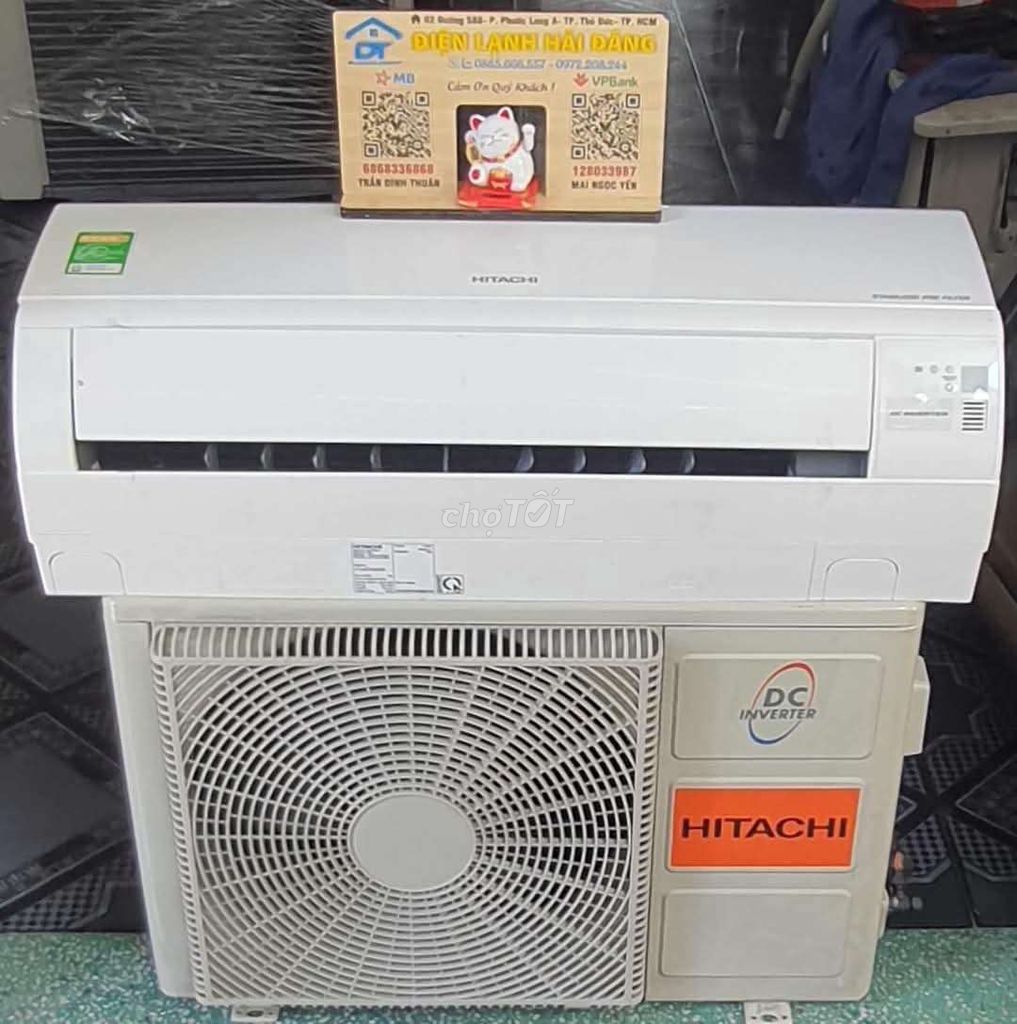 Hitachi 1.5hp inverter 4.5tr bao lắp bh 6 tháng