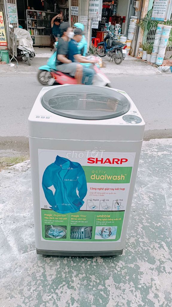 Máy giặt sharp 8ky zin đẹp