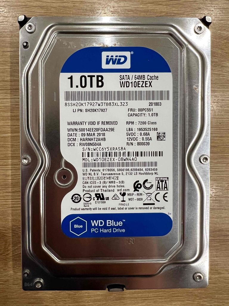 Ổ cứng HDD WD 1TB 7200 RPM và 500G đẹp. Mua bán Linh kiện (RAM, Card...) tại Quận Thanh Xuân Hà Nội được đăng bởi Máy Tính Duy Hưng hình 1