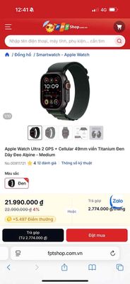 Apple Watch Ultra 2 Mới, Bảo Hành Dài. Mua bán Thiết bị đeo thông minh tại Quận 10 Tp Hồ Chí Minh được đăng bởi TIN STORE