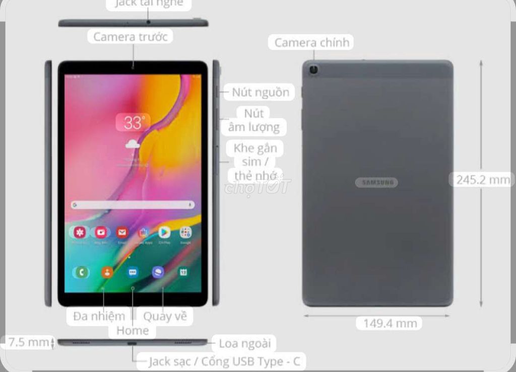 Máy tính bảng Samsung Galaxy Tab A. Mua bán Máy tính bảng tại Quận Đống Đa Hà Nội được đăng bởi thạch hình 1