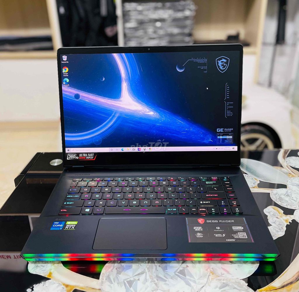 MSI GE66 I7-11800H/64GB/2TB SSD/RTX 3070/15" 360Hz